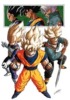 Goku,Trunks and Vegeta