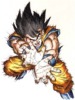 Goku doing a ki blast