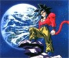 SS4 Goku next to Earth